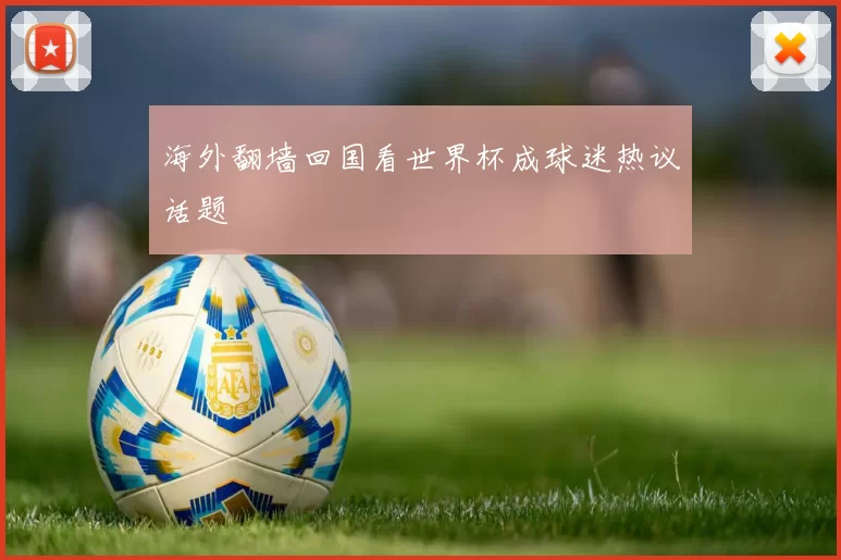 海外翻墙回国看世界杯成球迷热议话题